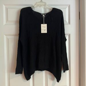 NEW W/ TAGS Women’s Miracle Sweater black summer sweater